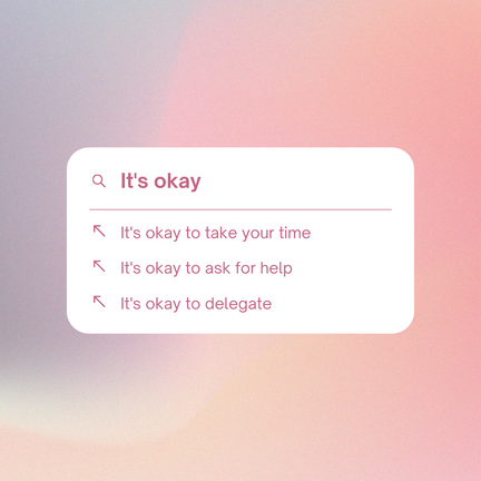 Coral and Amethyst Purple Soft Gradient UI Quote Search Personal Instagram Post